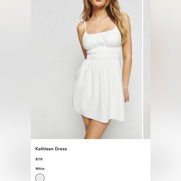 Reformation Kathleen white dress - Picture 1 of 6